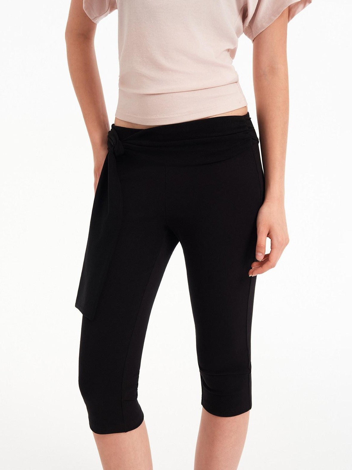 STRIKE A POSE Pink Low U Neck Drop Shoulder Ruched Women&