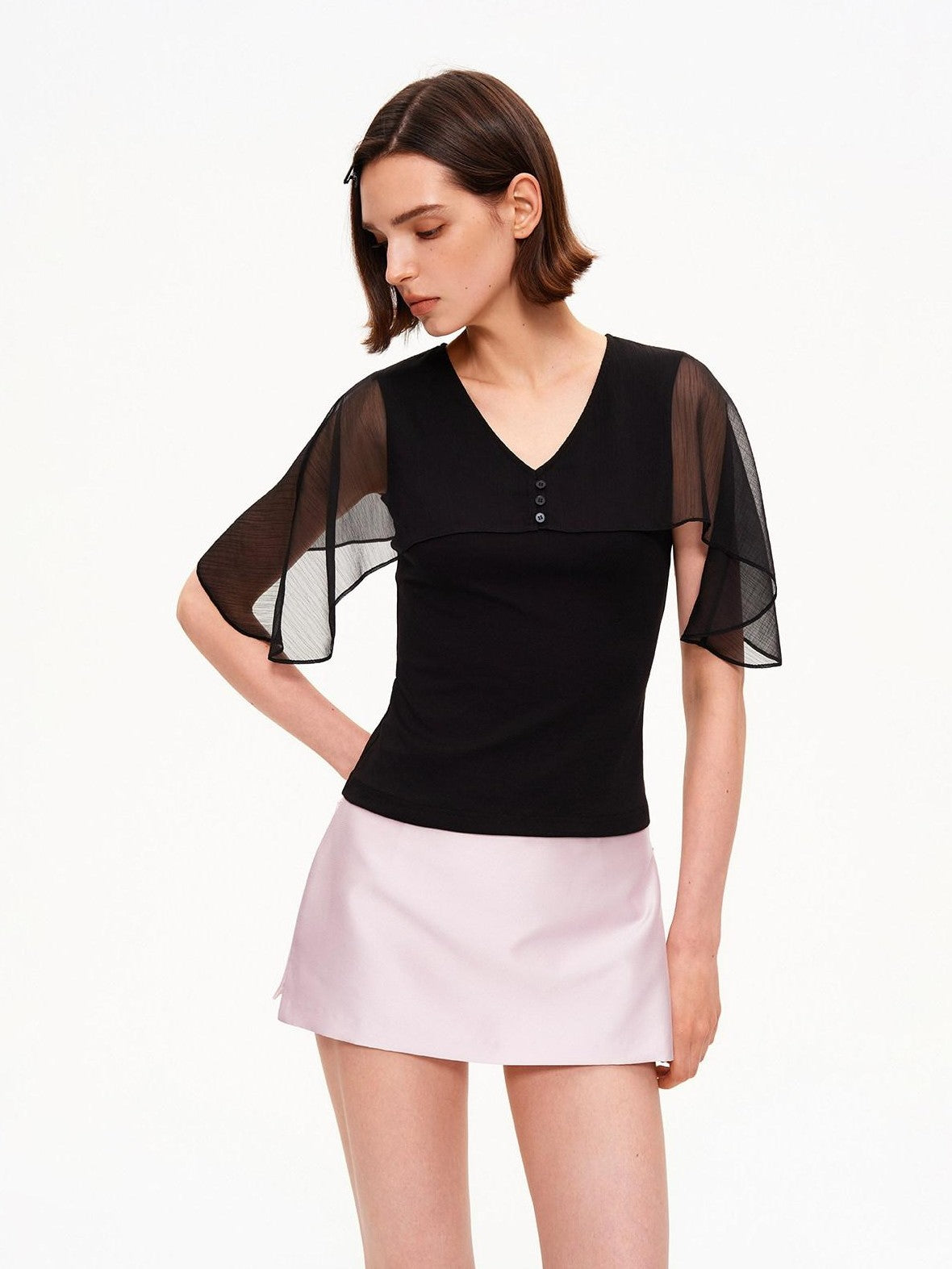STRIKE A POSE Pink Satin Low Waist Zipper Bodycon Women&