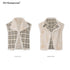 STRIKE_A_POSE_Plaid_Asymmetric_Button_Reversible_Women&