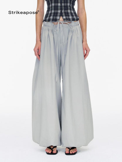 STRIKE A POSE Pleated Drawstring Tulip Cargo Women&