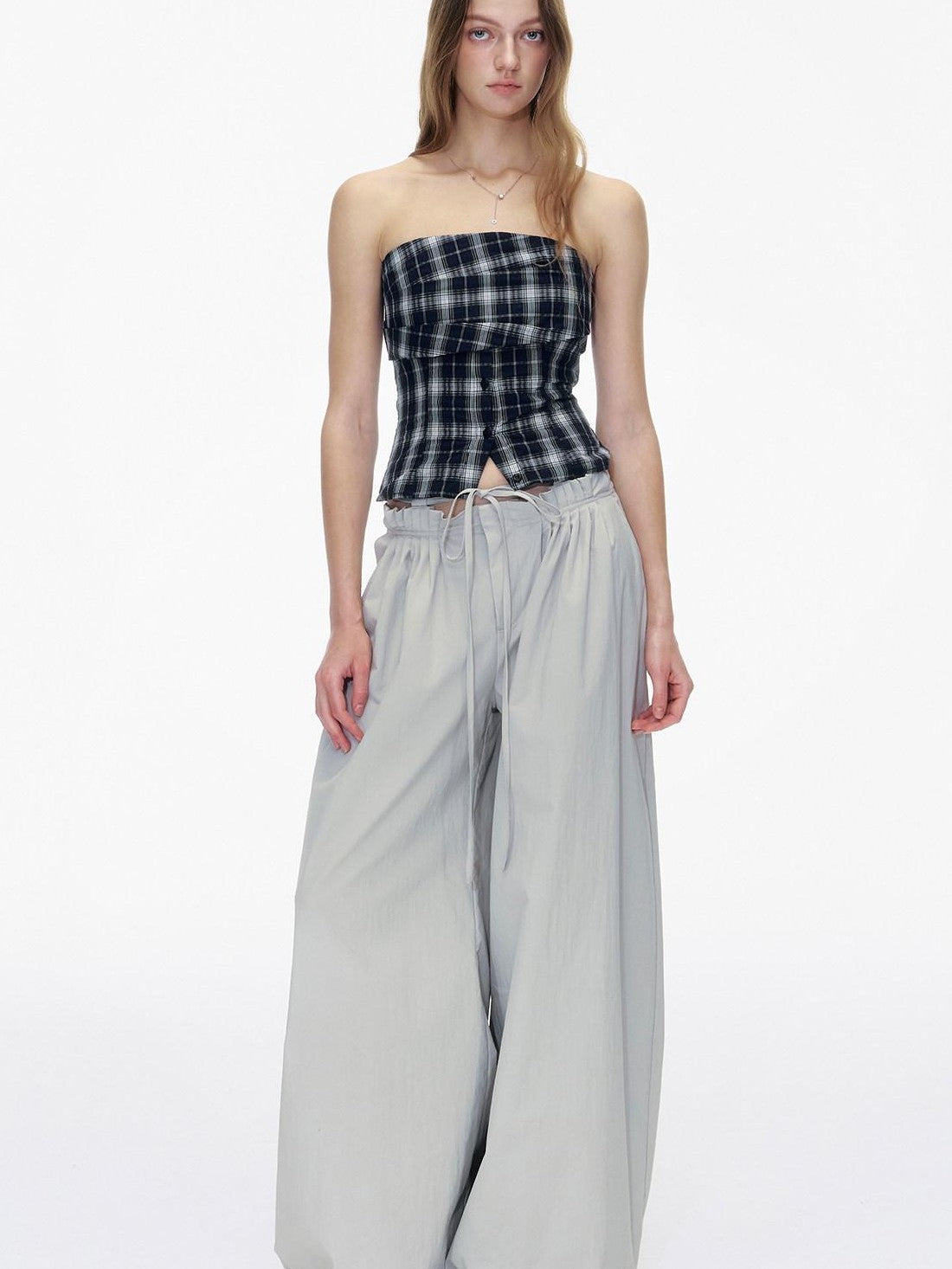 STRIKE A POSE Pleated Drawstring Tulip Cargo Women&