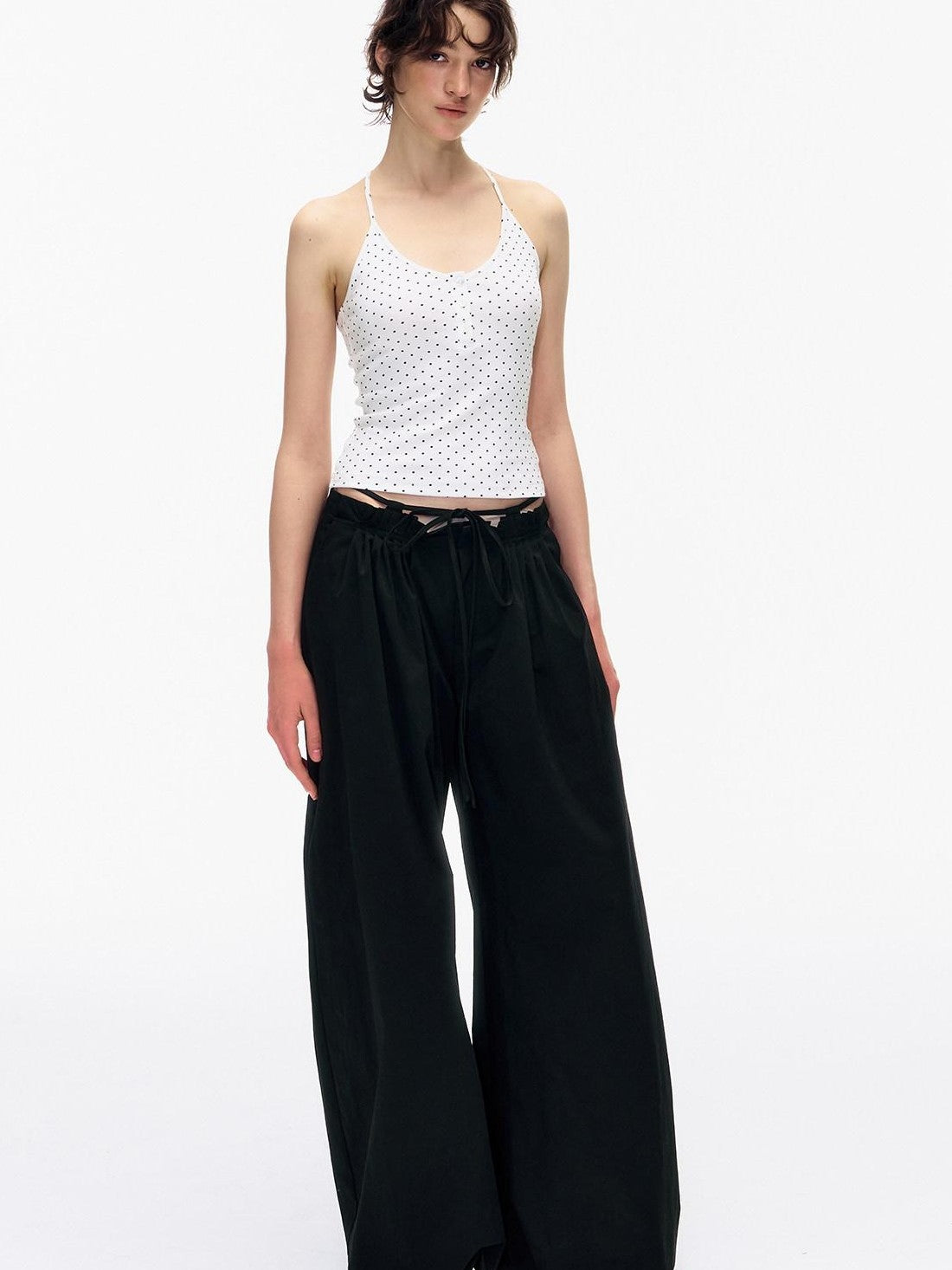 STRIKE A POSE Pleated Drawstring Tulip Cargo Women&