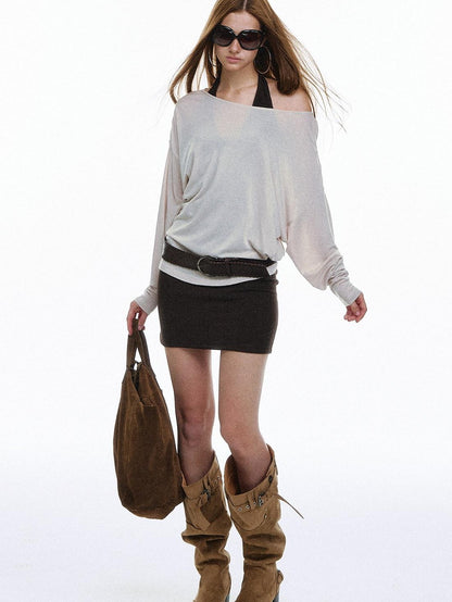 STRIKE A POSE Pleated Lace V-neck Women&