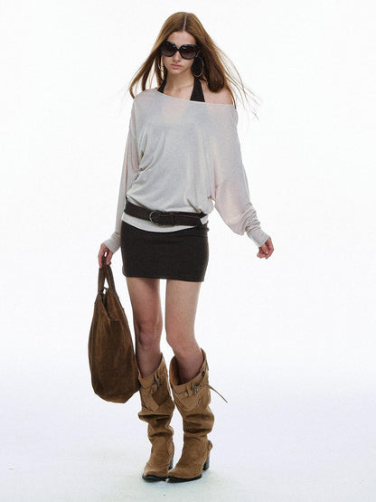 STRIKE A POSE Pleated Lace V-neck Women&