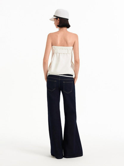 STRIKE A POSE Relaxed A Line Deconstructed Double Row Button Women&