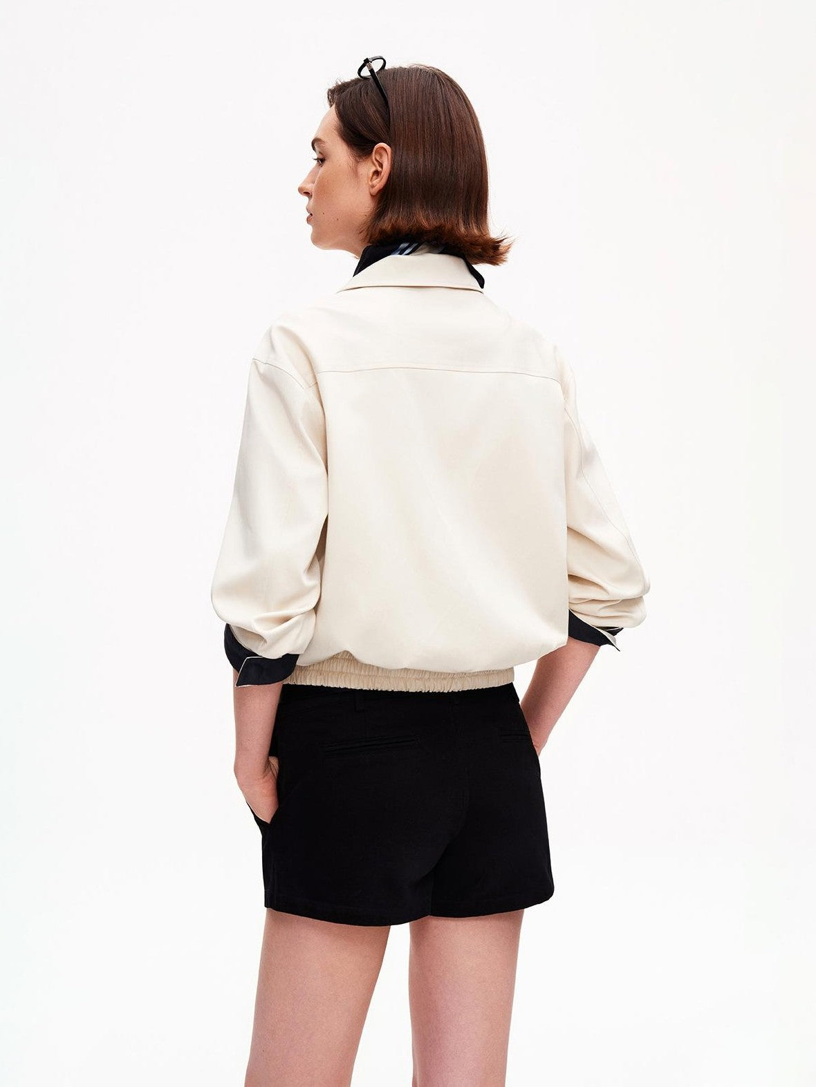 STRIKE A POSE Relaxed Fit Contrast Cuffs Modal Blend Women&