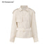 STRIKE_A_POSE_Relaxed_Lapel_Split_Sleeve_Bow_Drawstring_Women&