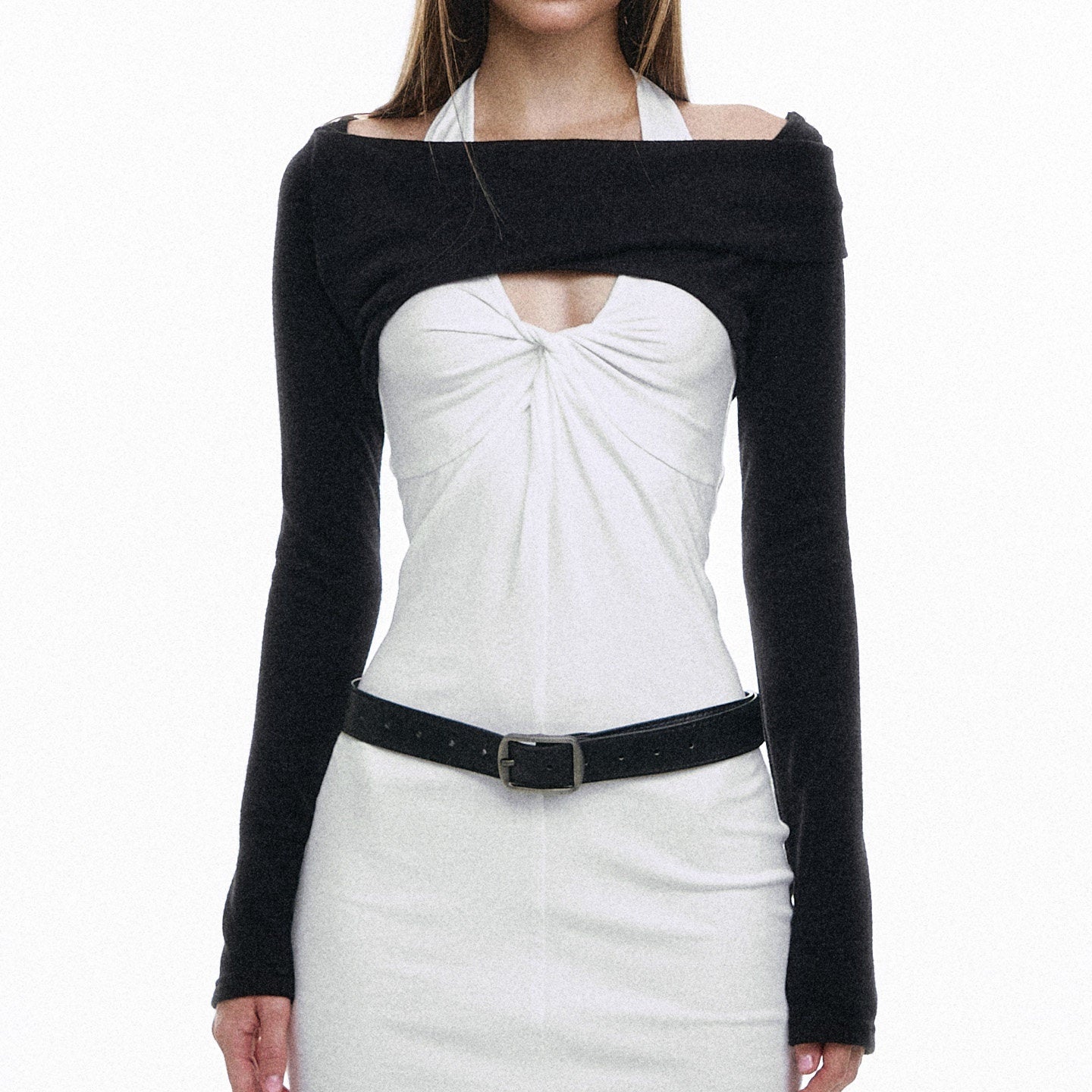 STRIKE_A_POSE_Retro_Solid_Twist_Bust_Halter_Women&