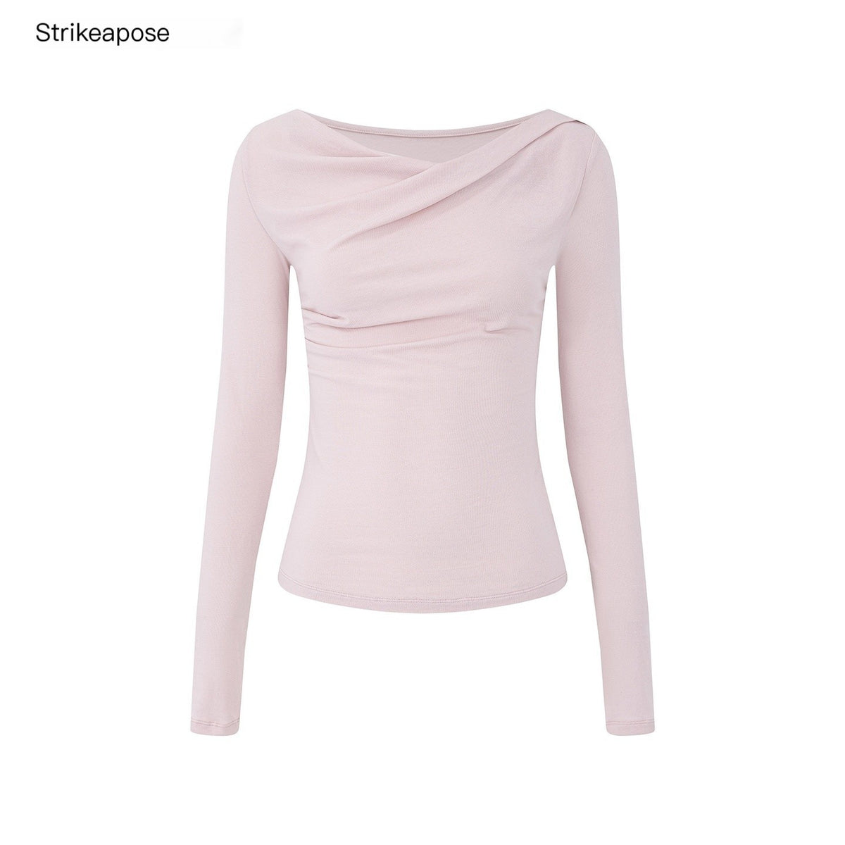 STRIKE_A_POSE_Ruched_Knit_Slim_Fit_Lyocell_Women&