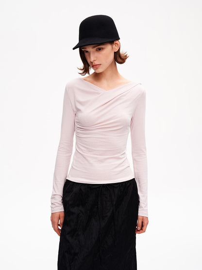 STRIKE A POSE Ruched Knit Slim Fit Lyocell Women&