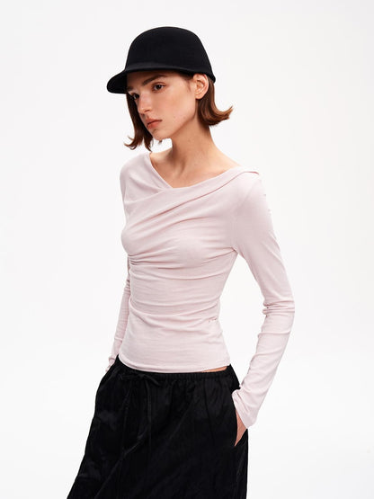 STRIKE A POSE Ruched Knit Slim Fit Lyocell Women&