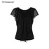 STRIKE_A_POSE_Ruffle_Trim_V-neck_Knit_Lyocell_Women&