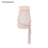 STRIKE_A_POSE_Satin_Polka_Dot_Mesh_Drawstring_Hem_Women&