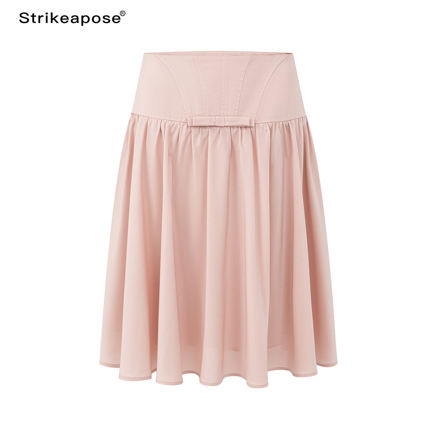 STRIKE_A_POSE_Sheer_Mesh_Twist_Knot_Pinch_Pleat_Women&