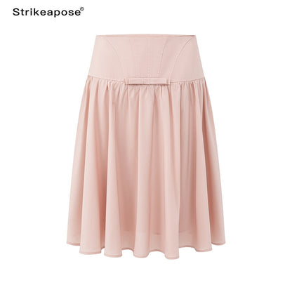 STRIKE_A_POSE_Sheer_Mesh_Twist_Knot_Pinch_Pleat_Women&