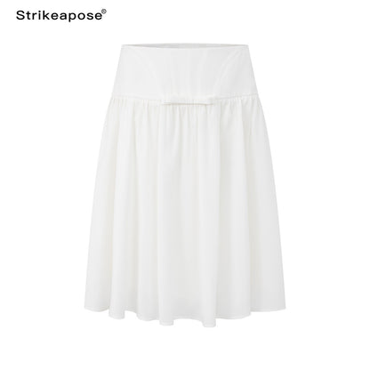 STRIKE_A_POSE_Sheer_Mesh_Twist_Knot_Pinch_Pleat_Women&