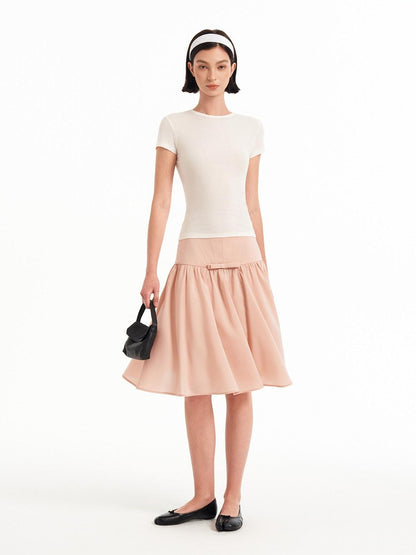 STRIKE A POSE Sheer Mesh Twist Knot Pinch Pleat Women&