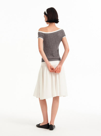 STRIKE A POSE Sheer Mesh Twist Knot Pinch Pleat Women&