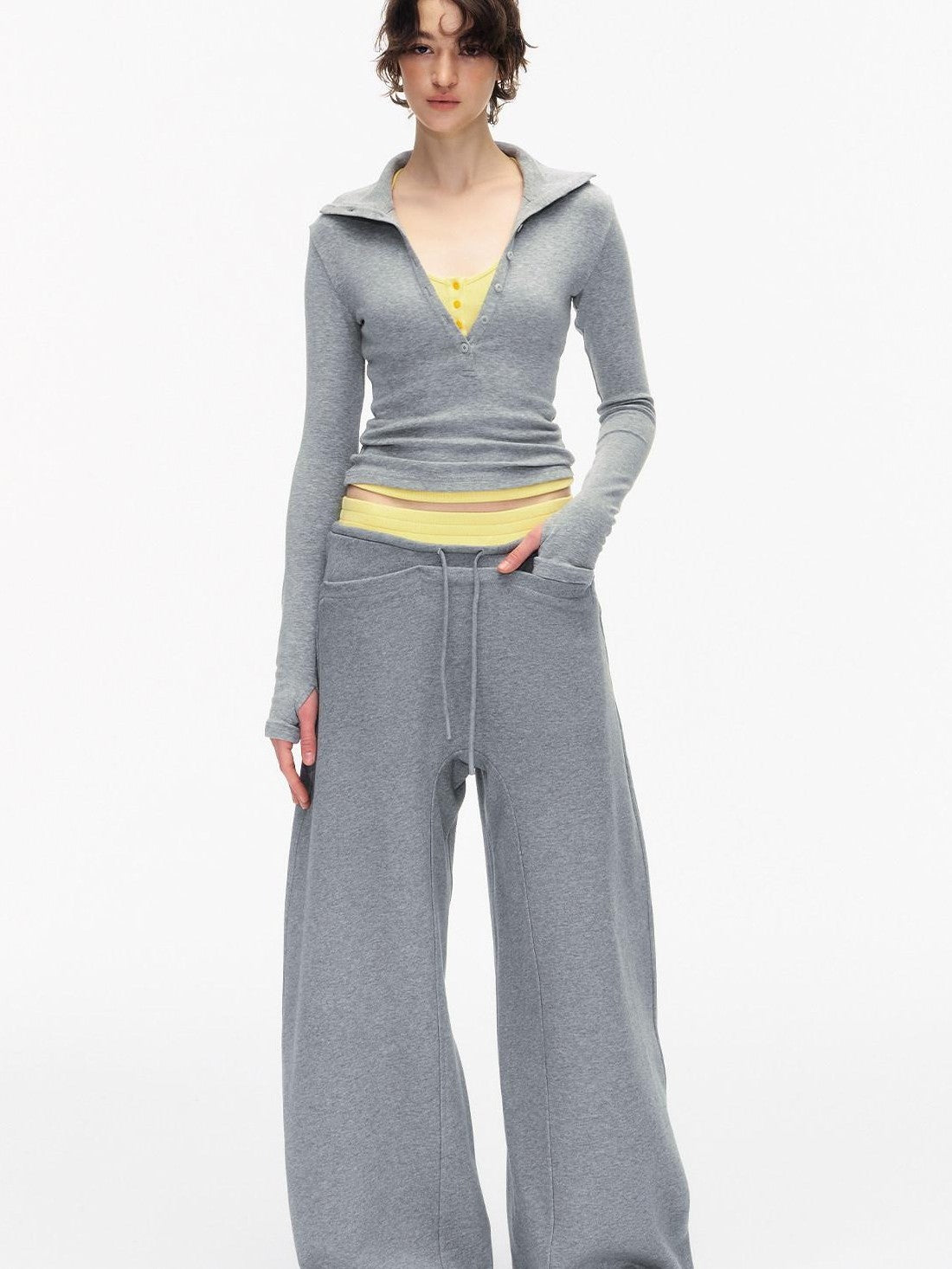 STRIKE A POSE Slim Stretch Polo Long Sleeve Women&