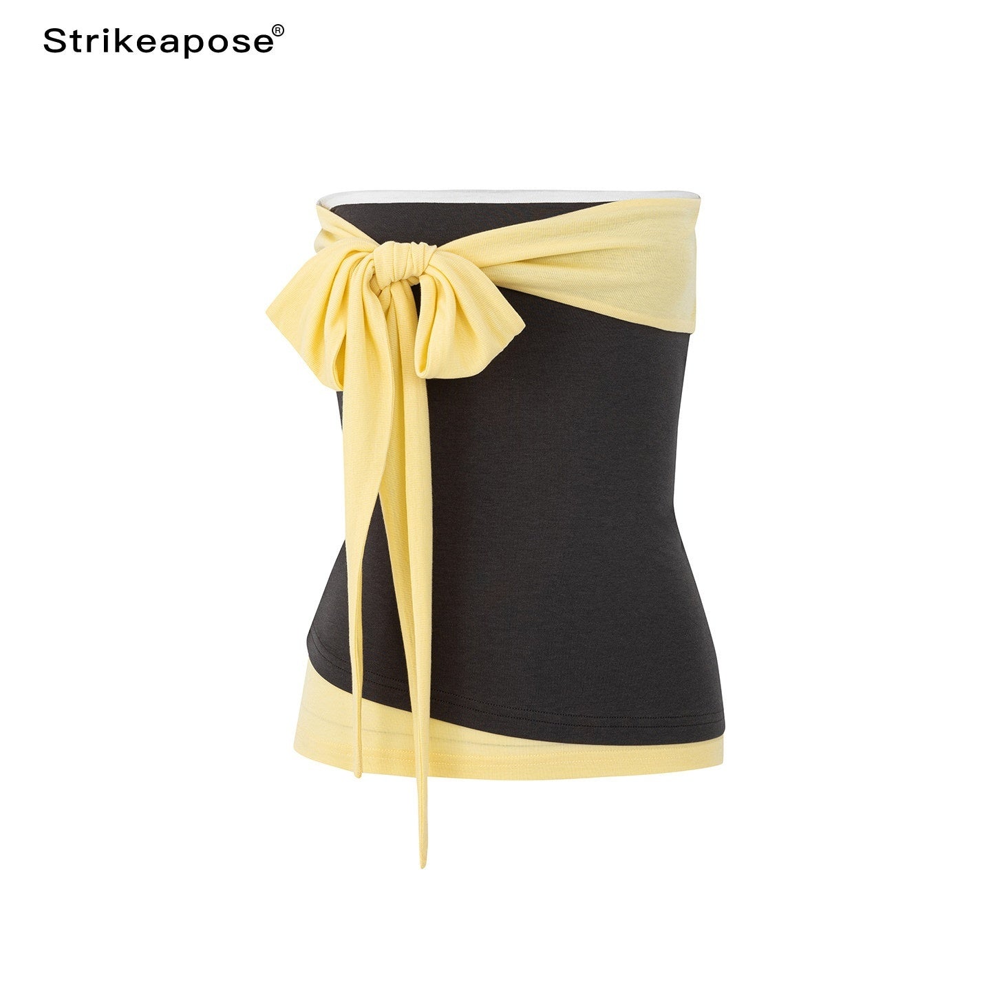 STRIKE_A_POSE_Soft_Touch_Colorblock_Bandeau_Slim_Straight_Women&