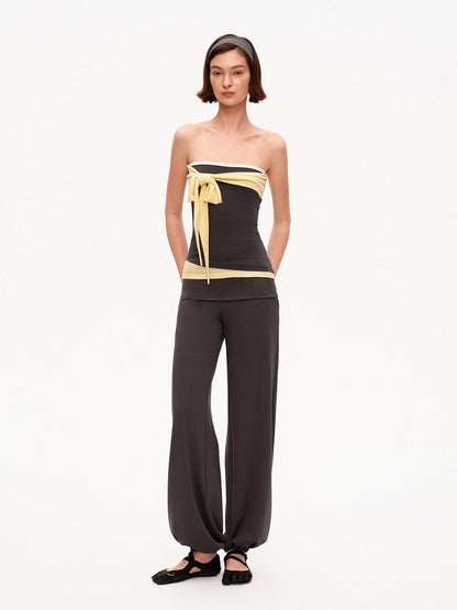 STRIKE A POSE Soft Touch Colorblock Bandeau Slim Straight Women&