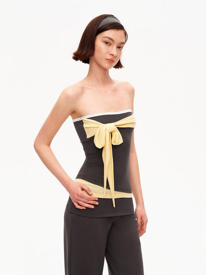STRIKE A POSE Soft Touch Colorblock Bandeau Slim Straight Women&