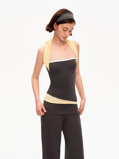 STRIKE A POSE Soft Touch Colorblock Bandeau Slim Straight Women&