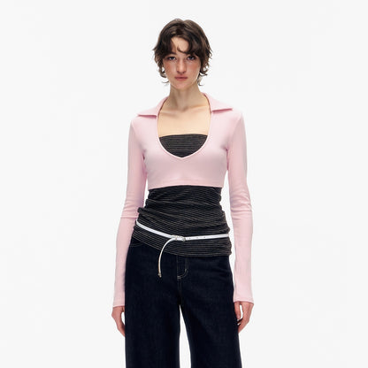 STRIKE_A_POSE_Striped_Colorblock_Deep_V_Knit_Women&