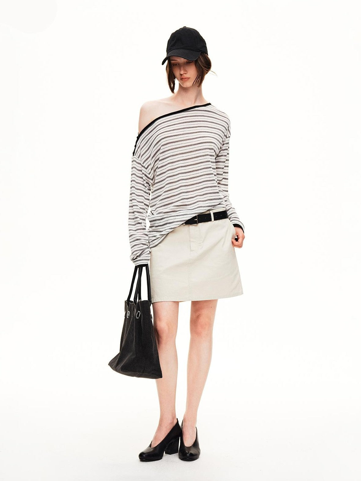STRIKE A POSE Striped Shiny Color Block Lyocell Women&