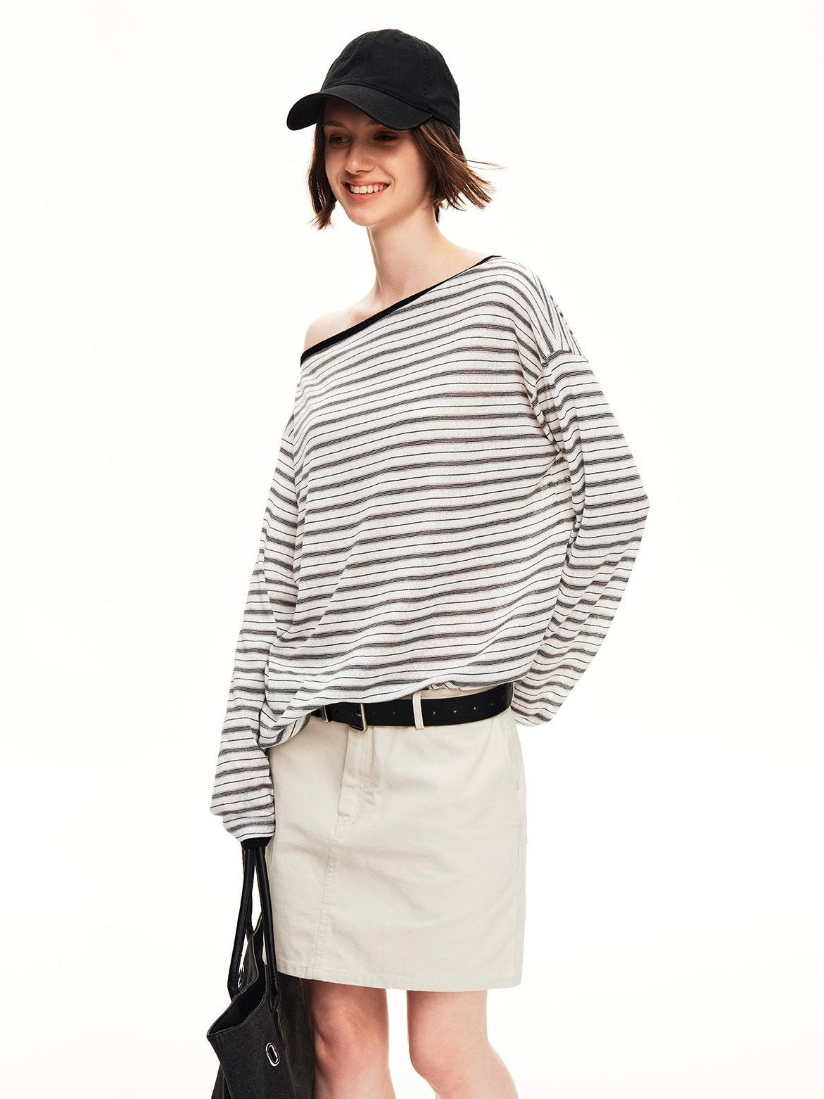 STRIKE A POSE Striped Shiny Color Block Lyocell Women&