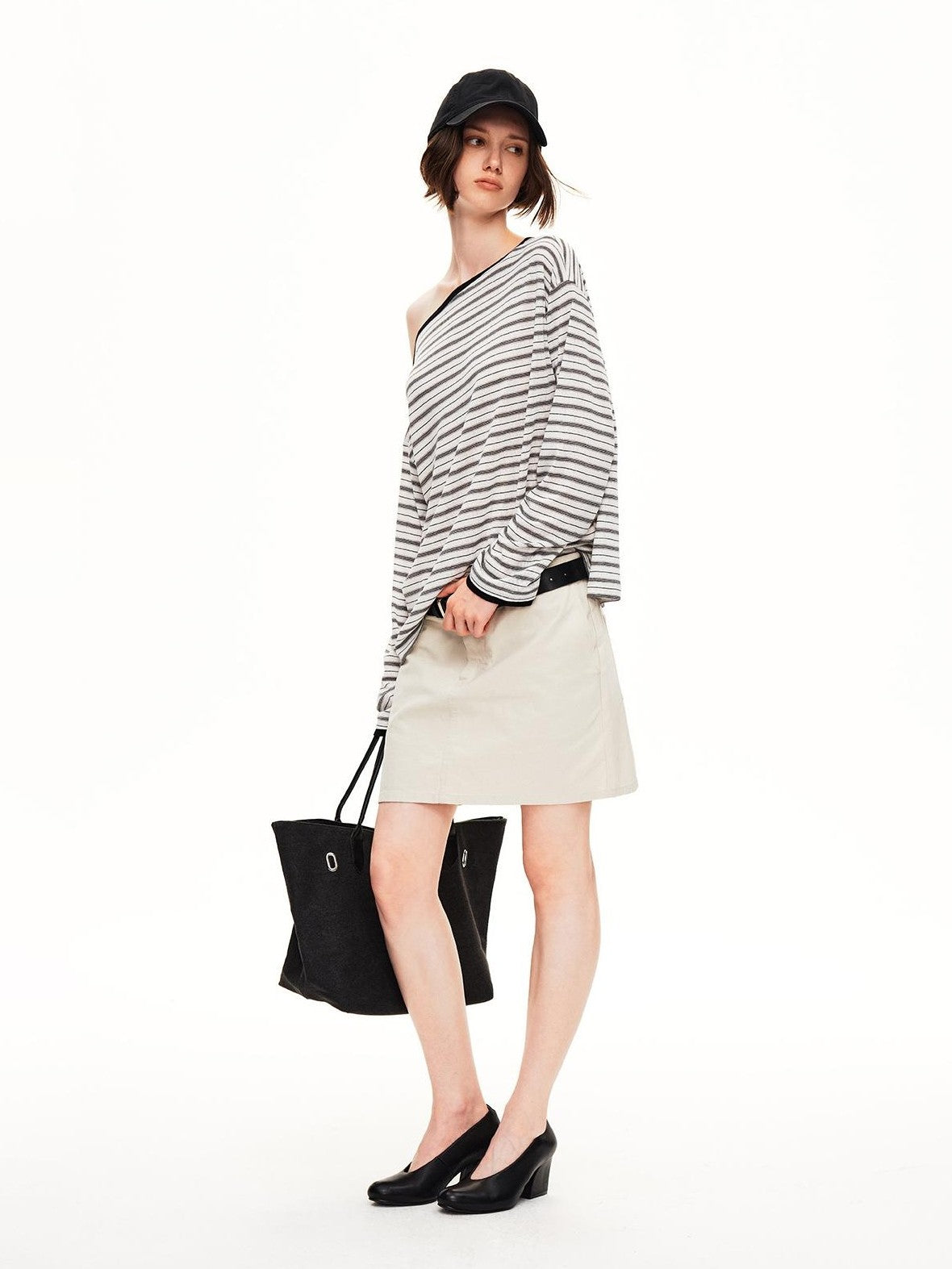STRIKE A POSE Striped Shiny Color Block Lyocell Women&