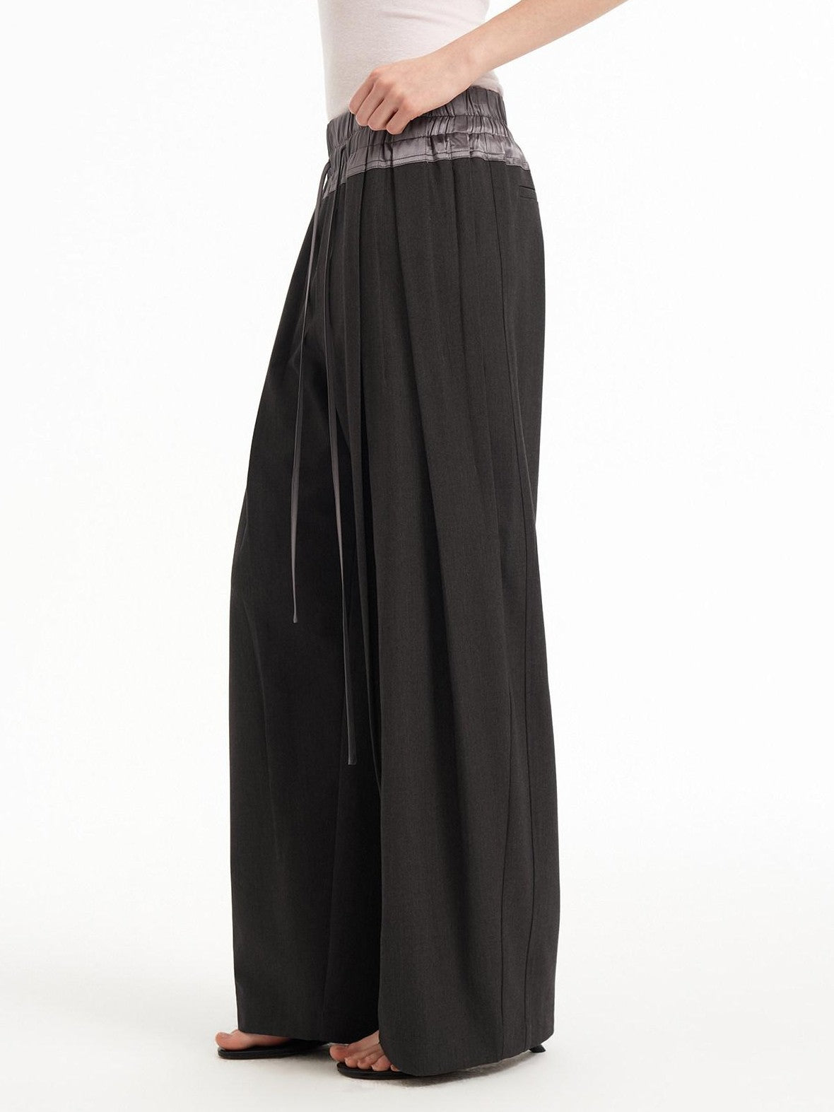 STRIKE A POSE Textured Colorblock High Waist Stretch Loose Women&