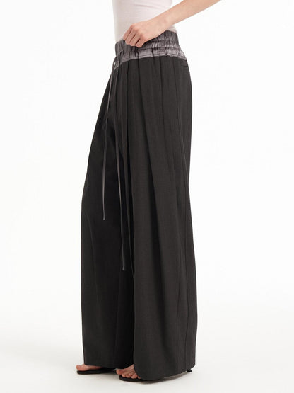 STRIKE A POSE Textured Colorblock High Waist Stretch Loose Women&