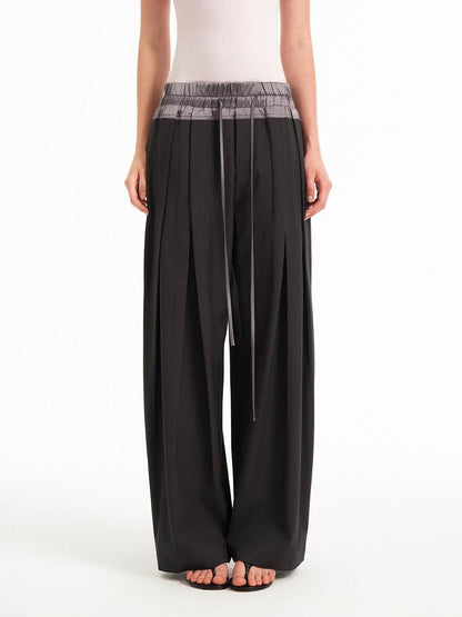 STRIKE A POSE Textured Colorblock High Waist Stretch Loose Women&