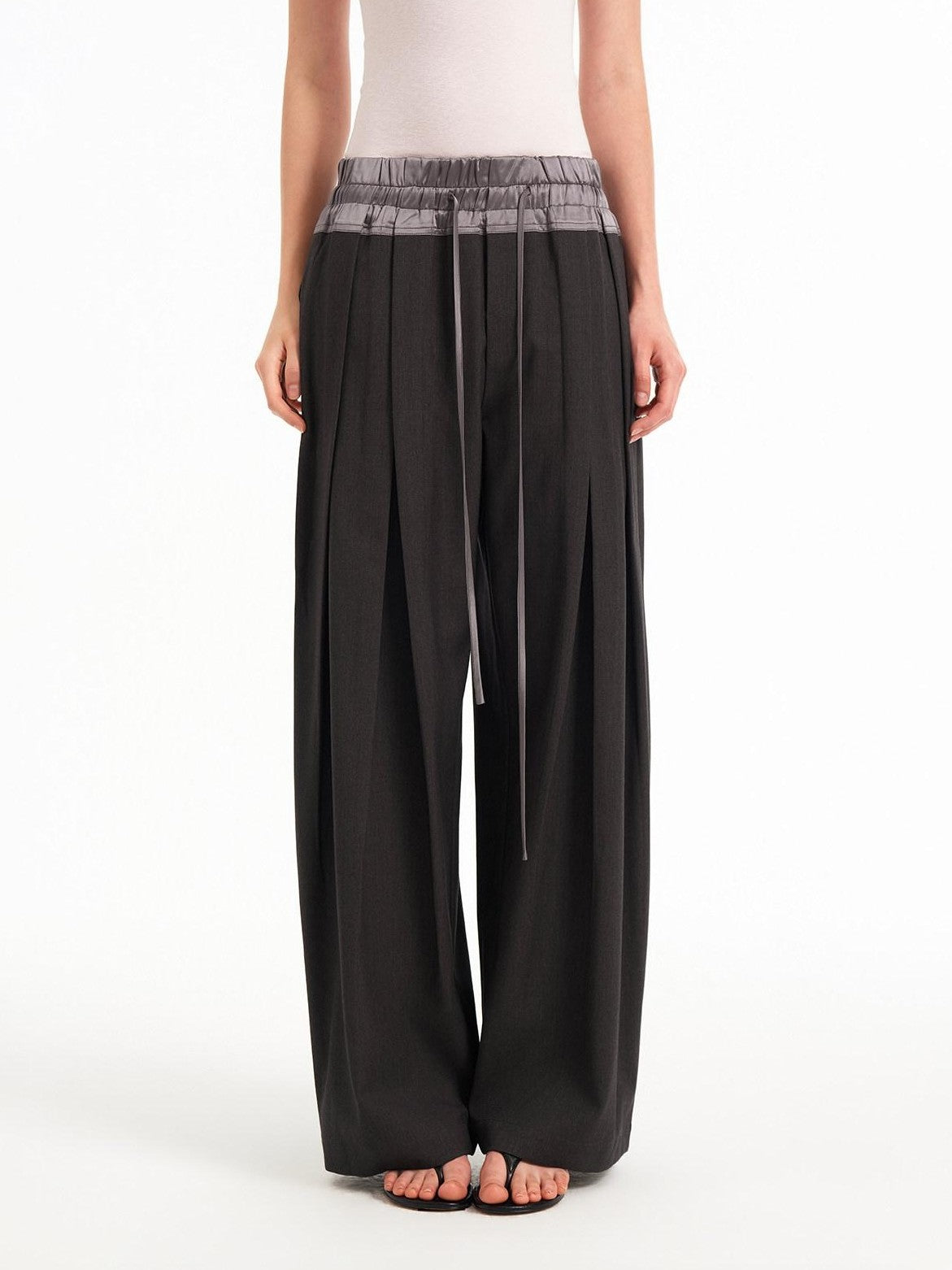 STRIKE A POSE Textured Colorblock High Waist Stretch Loose Women&