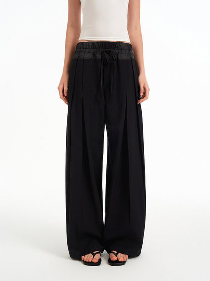 STRIKE A POSE Textured Colorblock High Waist Stretch Loose Women&