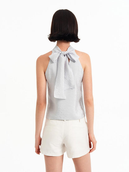 STRIKE A POSE Textured Convertible Stand Collar Ruffle Button Slim Women&