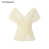 STRIKE_A_POSE_Textured_V-neck_Waist_Tuck_3d_Tailored_Women&