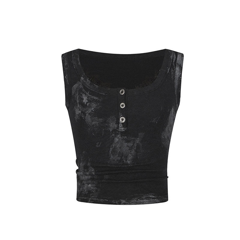 STRIKE_A_POSE_Thorn_Rose_Foil_Print_Dark_Pattern_Lace_Splice_Women&