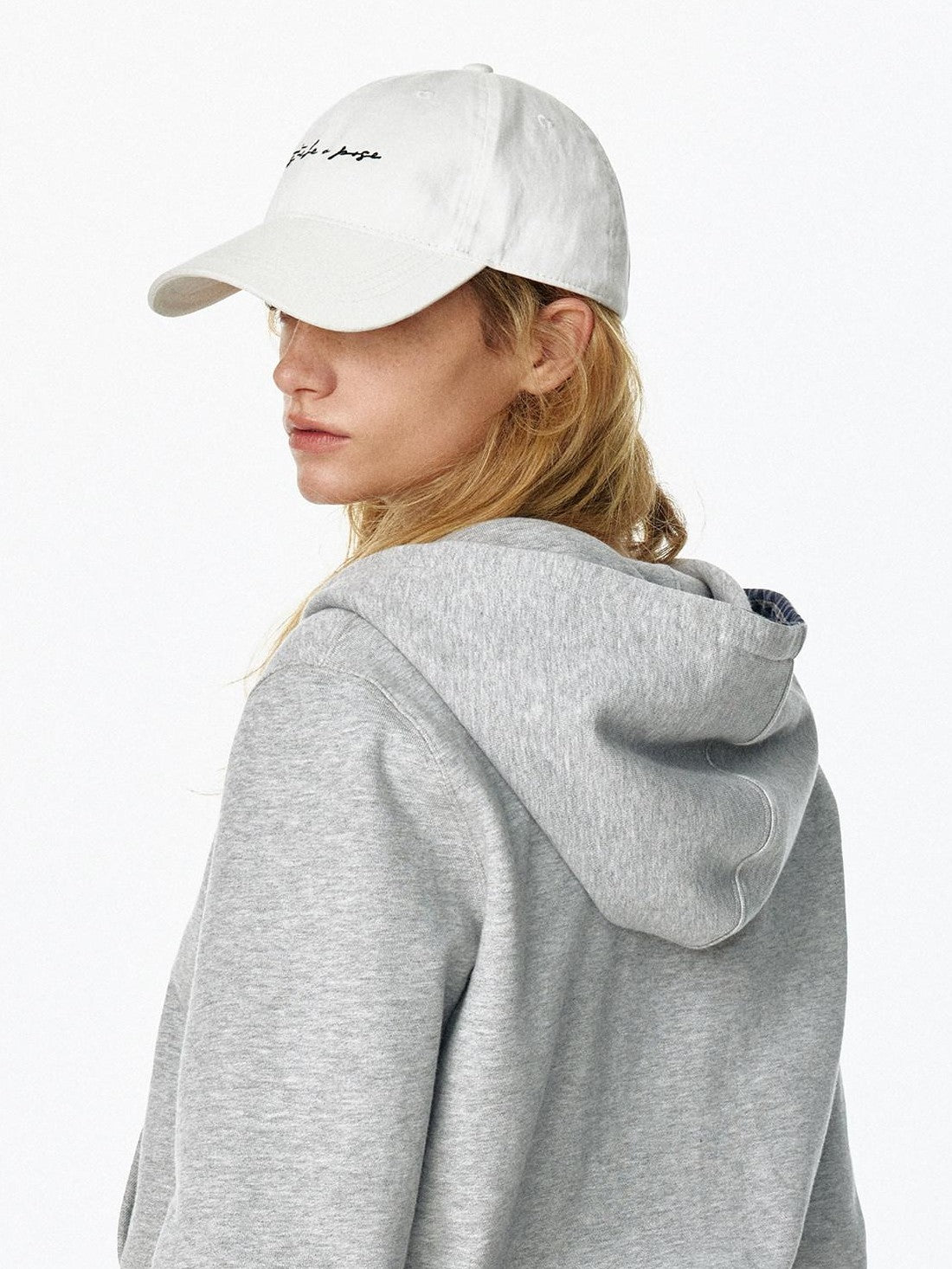 STRIKE A POSE Vintage Distressed Striped Letter Embroidery Women&