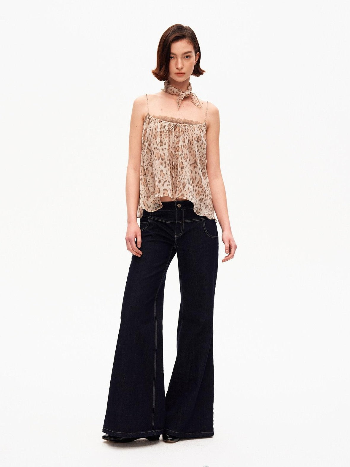 STRIKE A POSE Vintage Low Rise Floor Length Slim Micro Stretch Women&