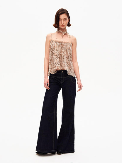 STRIKE A POSE Vintage Low Rise Floor Length Slim Micro Stretch Women&