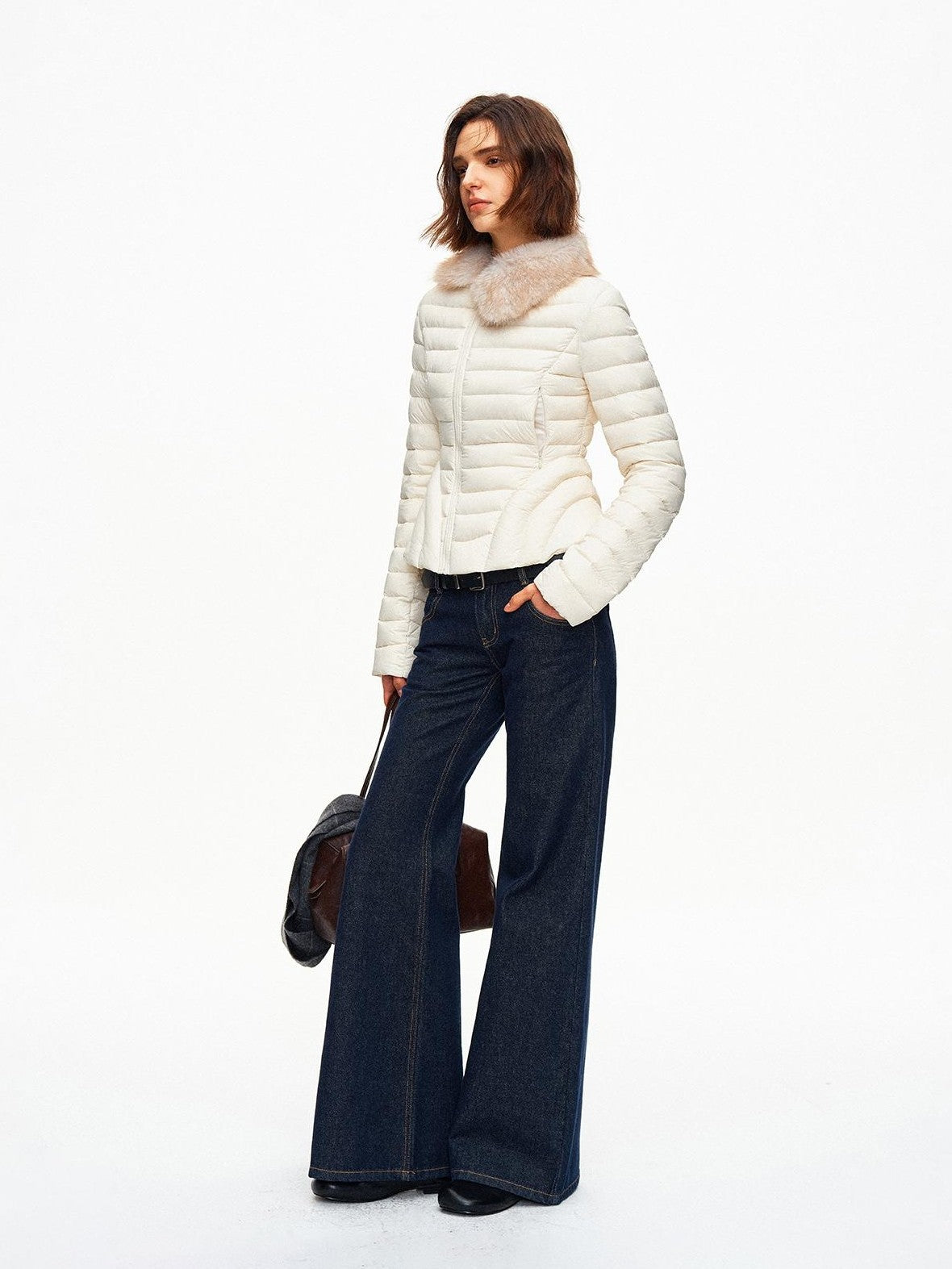 STRIKE A POSE Vintage Wash Distressed Modern Low Rise Cotton Women&