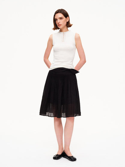 STRIKE A POSE Voluminous Umbrella Pleated Bow High Waist Women&
