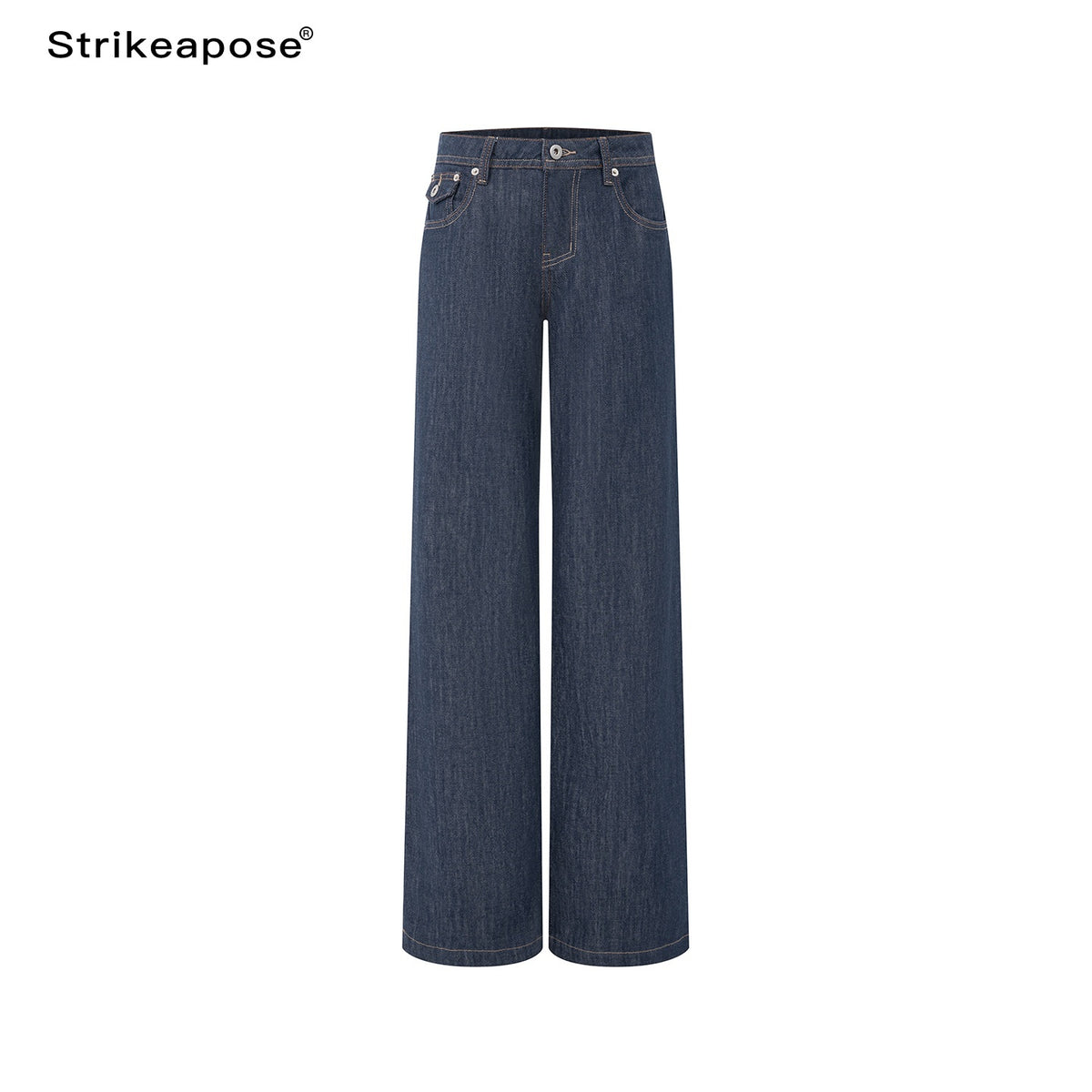 STRIKE_A_POSE_Washed_Rivet_Low_Rise_Cotton_Women&