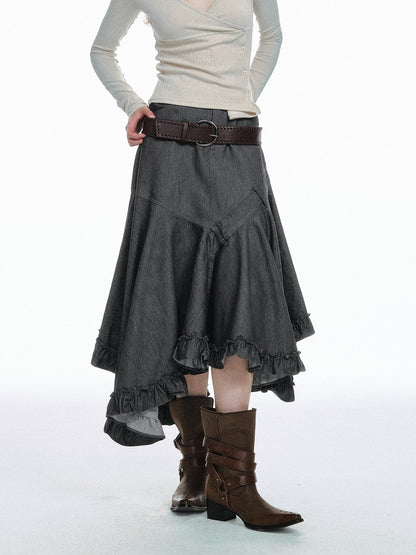 STRIKE_A_POSE_White_Asymmetric_Patchwork_Ruffle_Women&