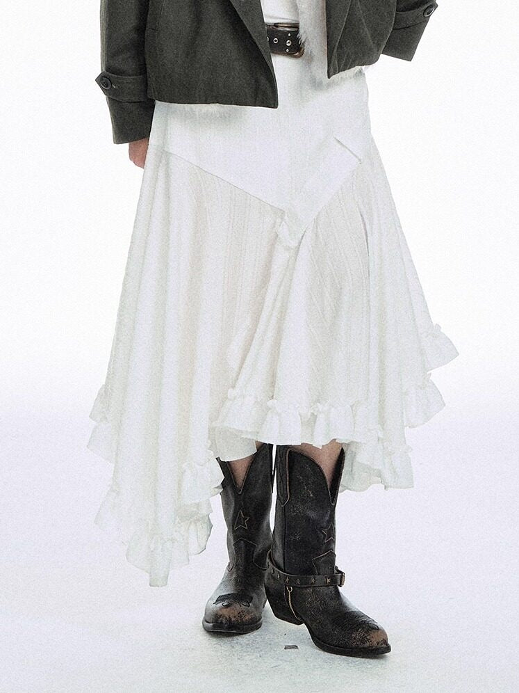 STRIKE_A_POSE_White_Asymmetric_Patchwork_Ruffle_Women&