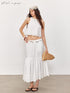 STRIKE A POSE White Embroidered Round Neck Short Sleeve Women&