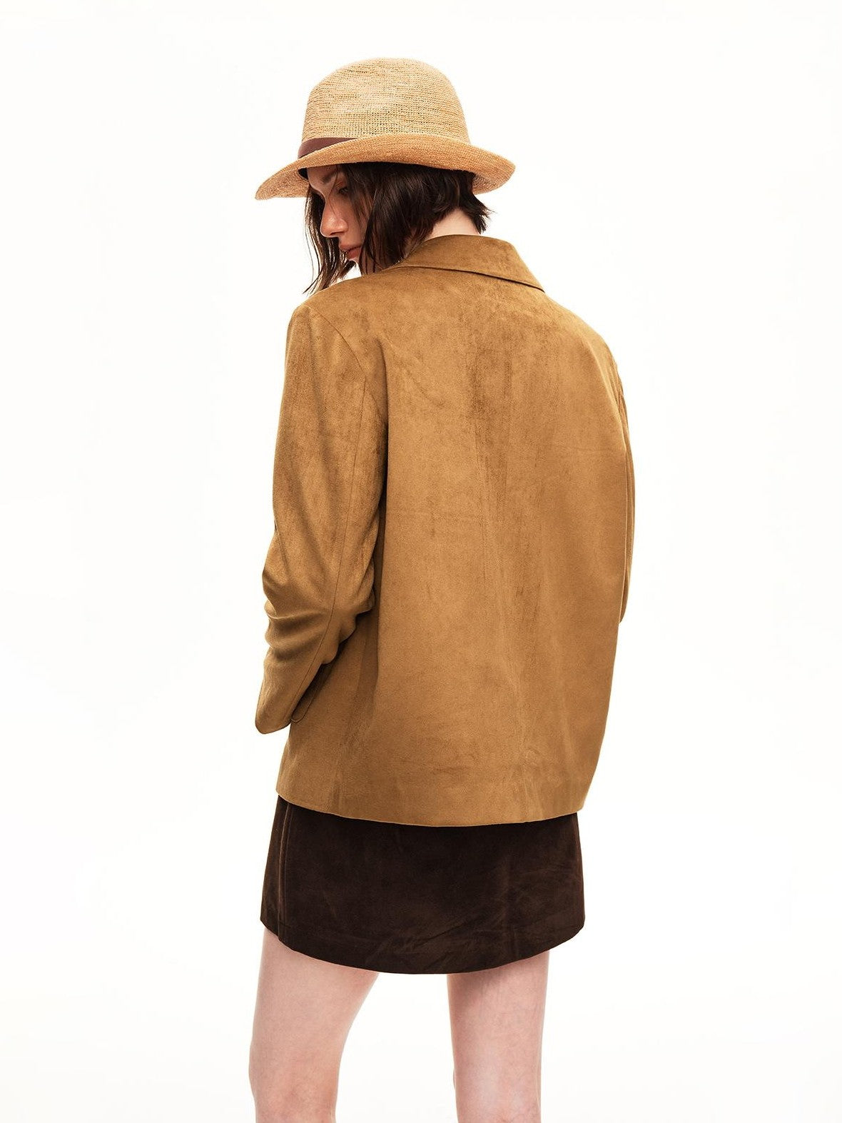 STRIKE A POSE Yellow Brown Retro 3d Pockets Slim Fit Women&