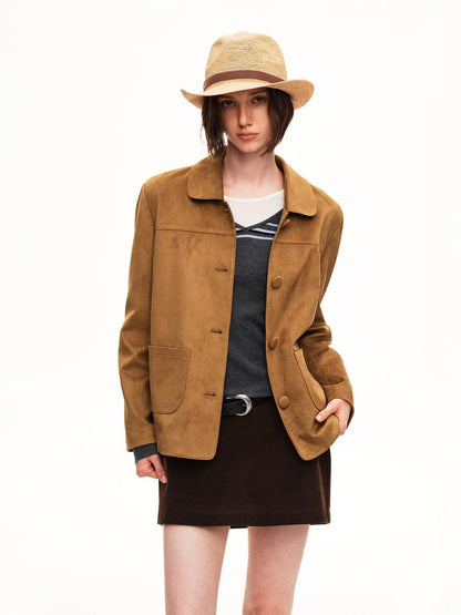 STRIKE A POSE Yellow Brown Retro 3d Pockets Slim Fit Women&